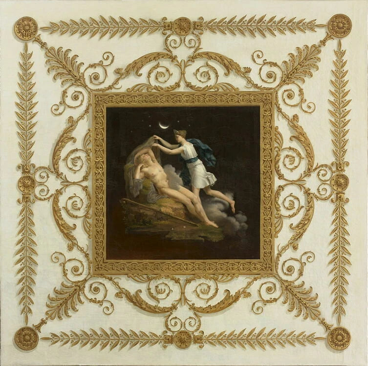 Dessus-de-porte : Diane et Endymion - Jean Bruno Gassies