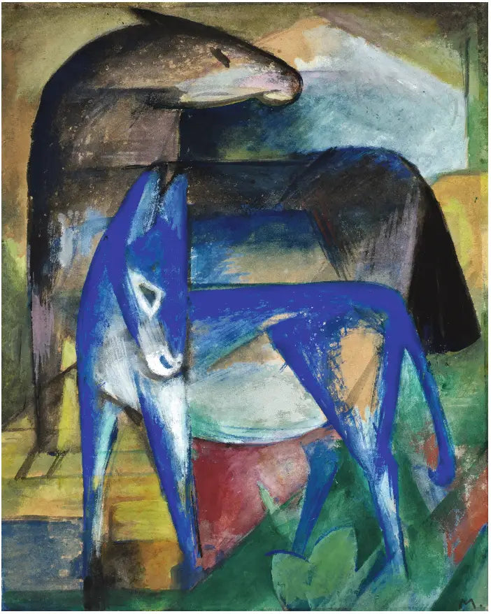 To blå esler - Franz Marc