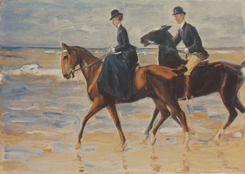To ryttere på stranden - Max Liebermann