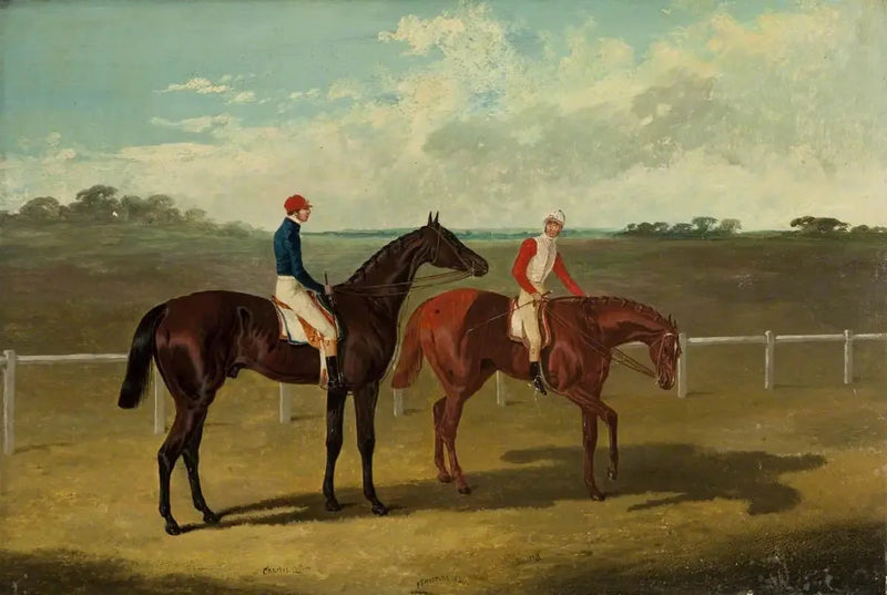 To hestersport – « Karl XII » og « Euklid » – med sine jockeys - John Frederick Herring, Sr.

Source:
Deux chevaux de course – « Charles XII » et « Euclide » – avec leurs jockeys - John Frederick Herring, Sr.