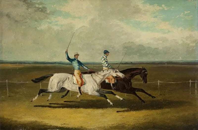 To hestersport – « Grey Momus » og « Caravan » – Løp - John Frederick Herring, Sr.

Source:
Deux chevaux de course – « Grey Momus » et « Caravan » – Courses - John Frederick Herring, Sr.