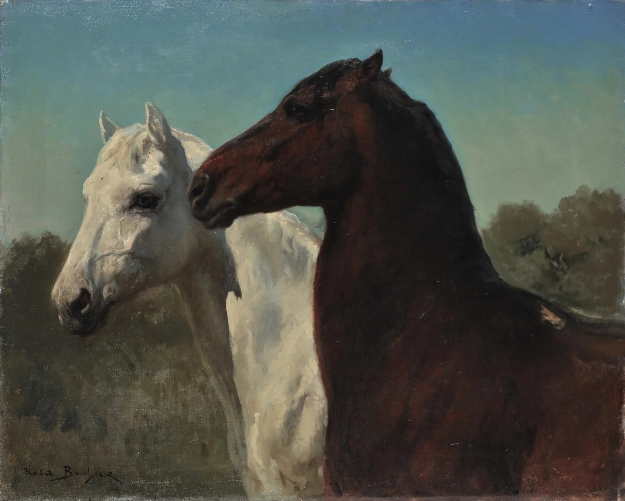 Deux chevaux - Rosa Bonheur - Alpha Reproduction