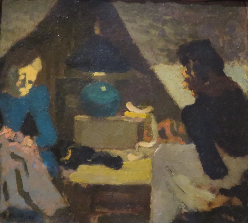 To syersker under lampen - Édouard Vuillard