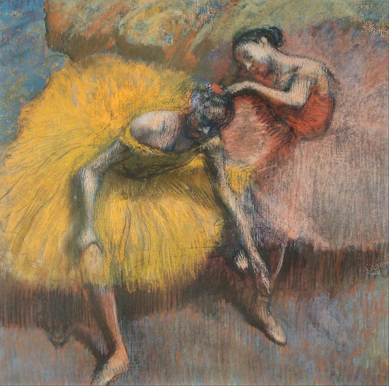 To dansere - Gule og rosa - Edgar Degas