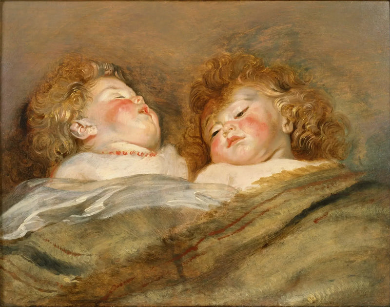 To sovende barn - Peter Paul Rubens