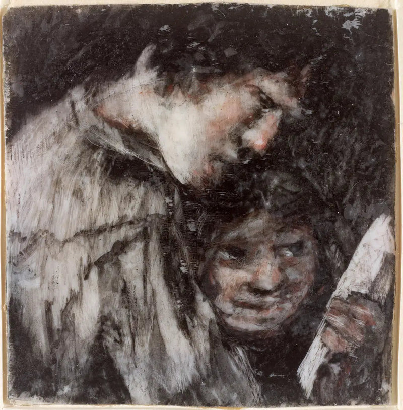 To barn som ser på en bok - Francisco de Goya
