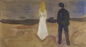To Mennesker. De Ensomme (Frise Reinhardt) - Edvard Munch