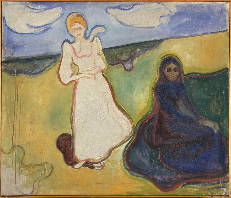 To kvinner i et landskap - Edvard Munch