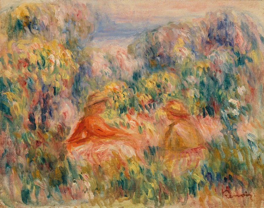 To kvinner i et landskap - Pierre-Auguste Renoir