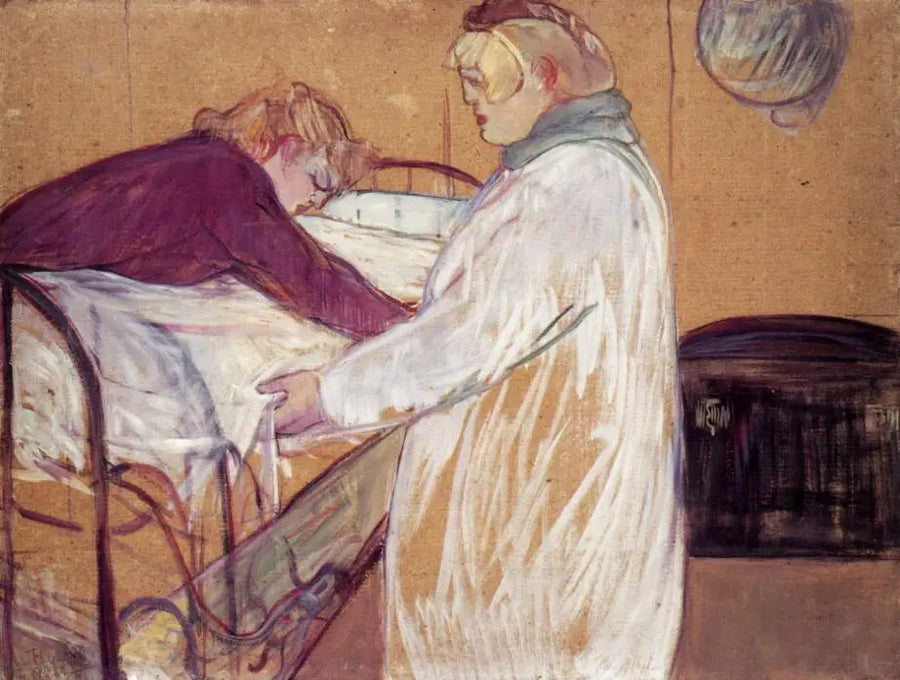 To kvinner som reder sengen - Henri de Toulouse-Lautrec