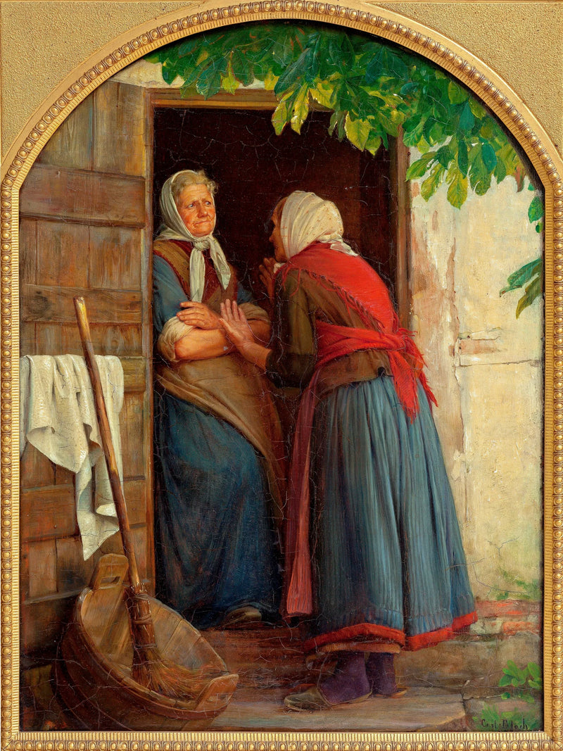 To kvinner som snakker - Carl Heinrich Bloch