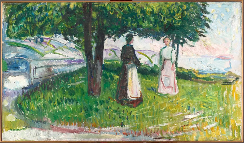 To kvinner under et tre - Edvard Munch