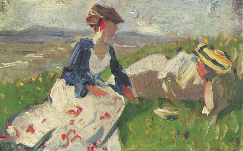 To kvinner på åsen - Franz Marc
