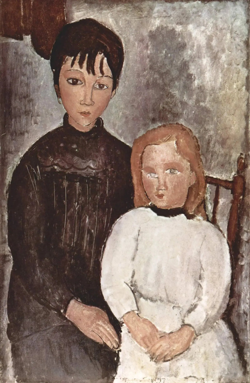 To Jenter - Amedeo Modigliani