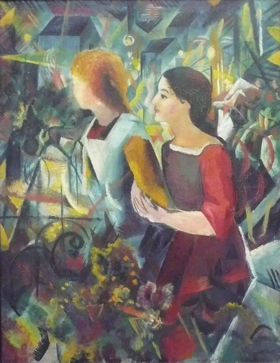 To jenter - August Macke