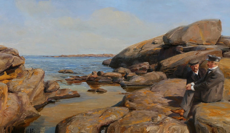 To menn i samtale på en steinete kyst - H. A. Brendekilde

Source:
Deux hommes en conversation sur un rivage rocheux - H. A. Brendekilde