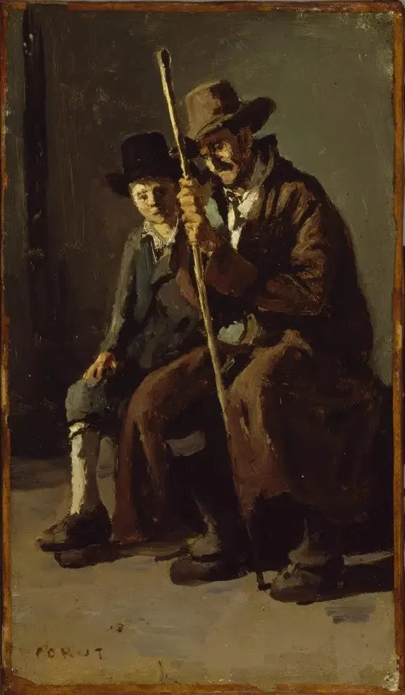 To italienere - Jean-Baptiste Camille Corot