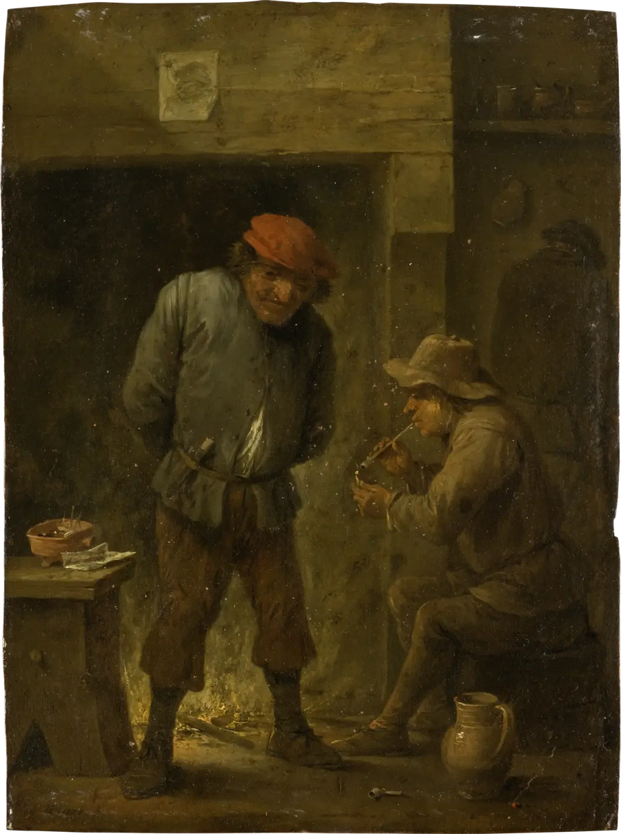 To bønder ved peisen - David Teniers den Yngre

Source:
Deux paysans au coin du feu - David Teniers le Jeune