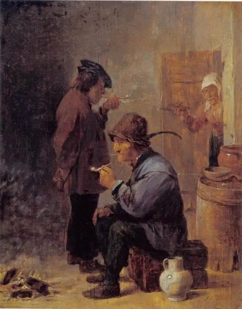 To bønder røykere ved kullovnen - David Teniers den Yngre

Source:
Deux paysans fumeurs au feu de charbon - David Teniers le Jeune