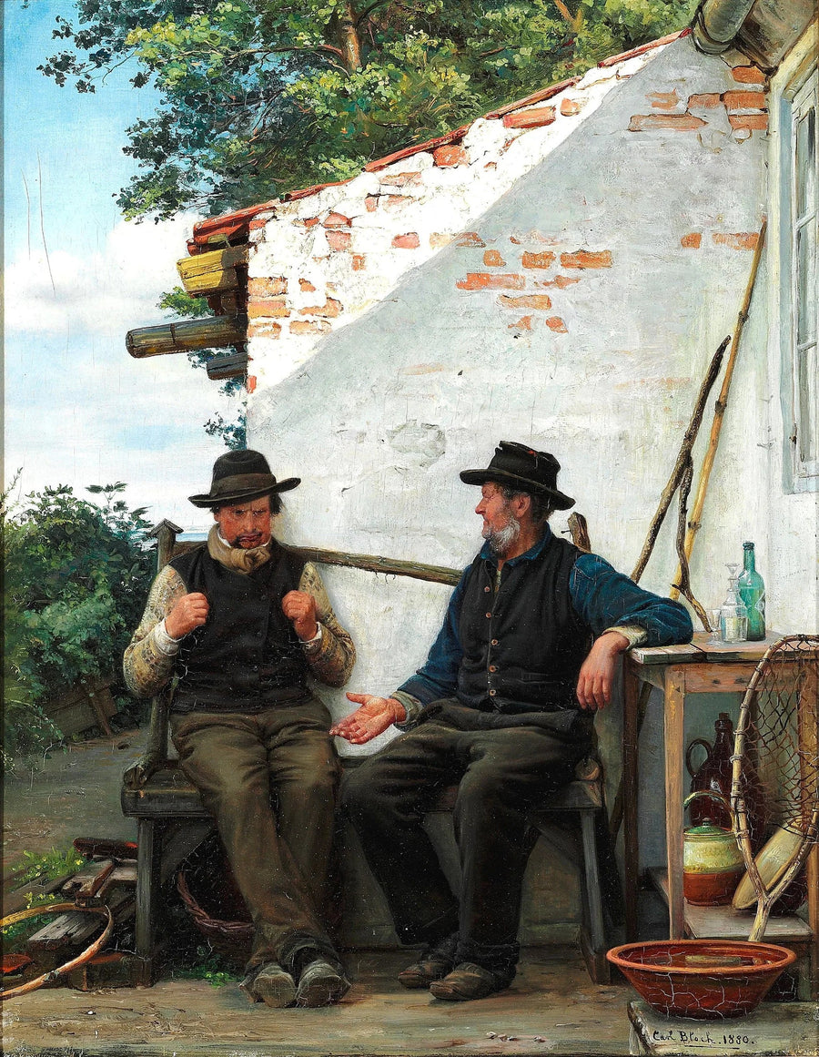 To fiskere som snakker - Carl Heinrich Bloch