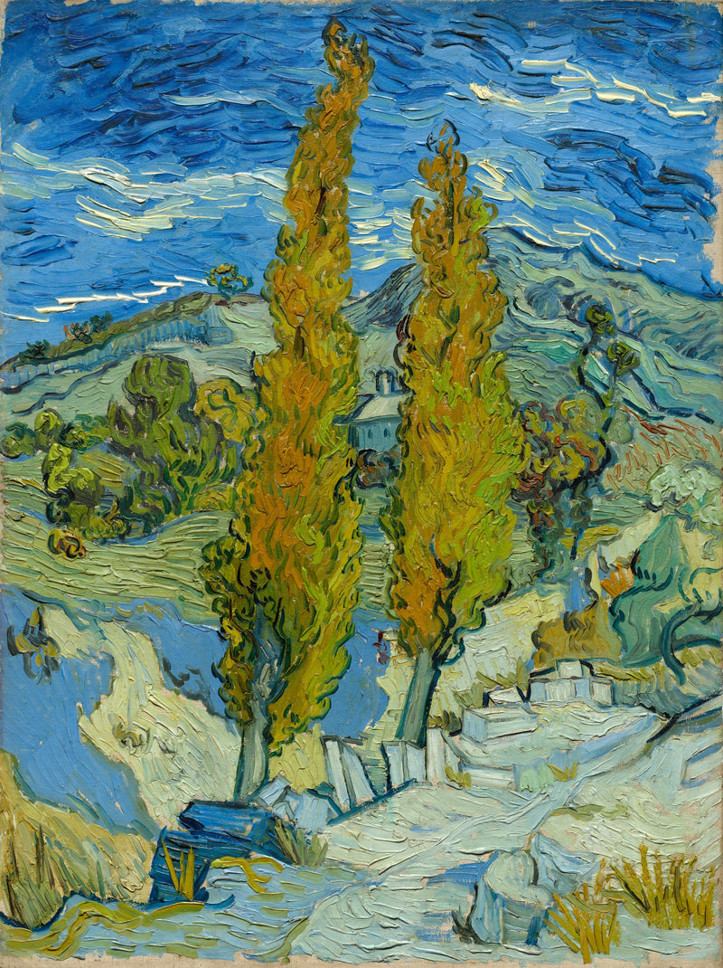 Poppeltrær i Saint-Rémy - Vincent van Gogh