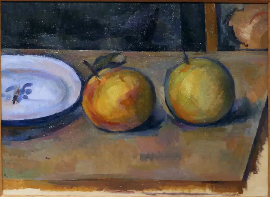 To epler på et bord - Paul Cézanne