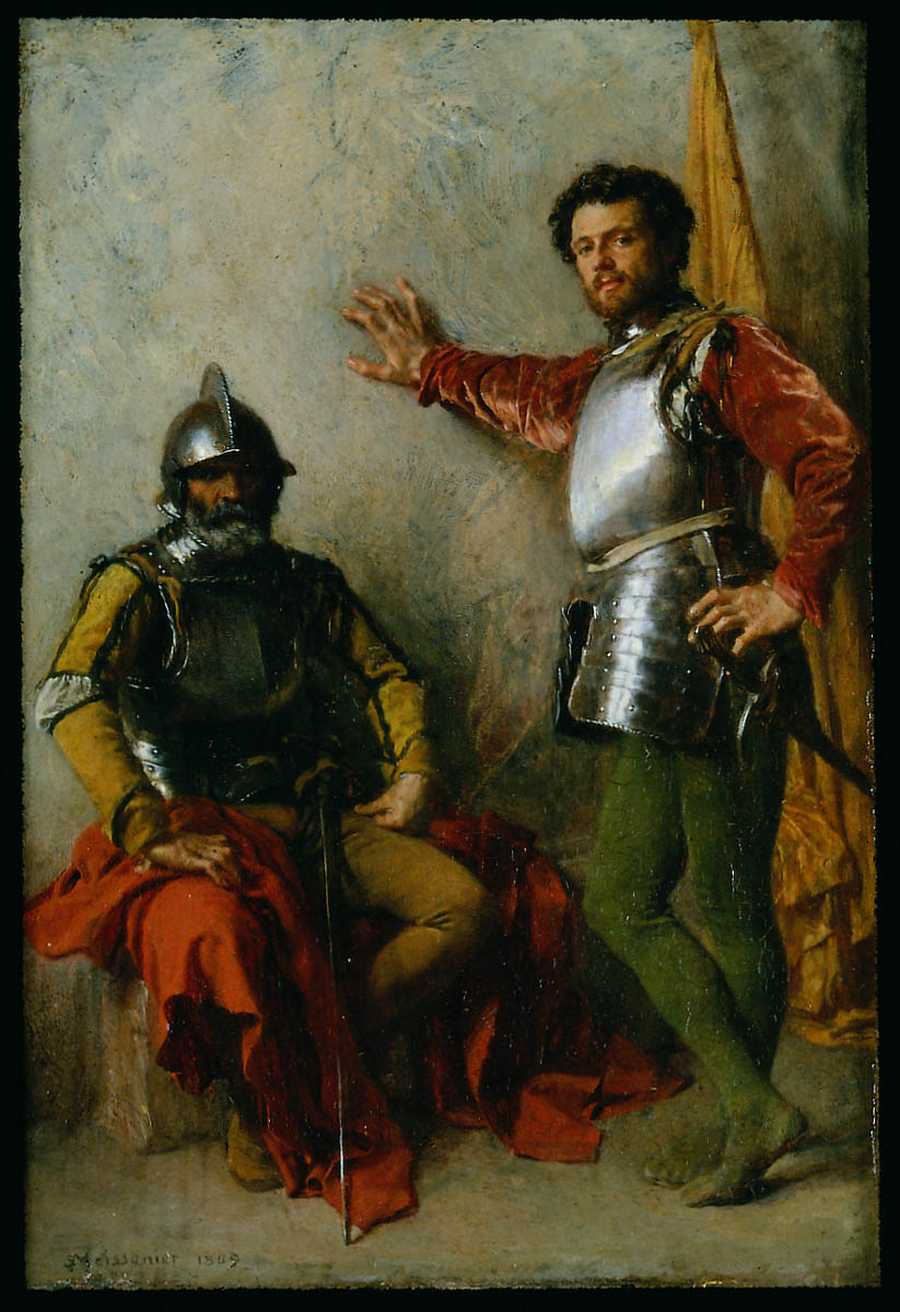 Deux soldats - Ernest Meissonier image 1 reproduction artisanale de tableau