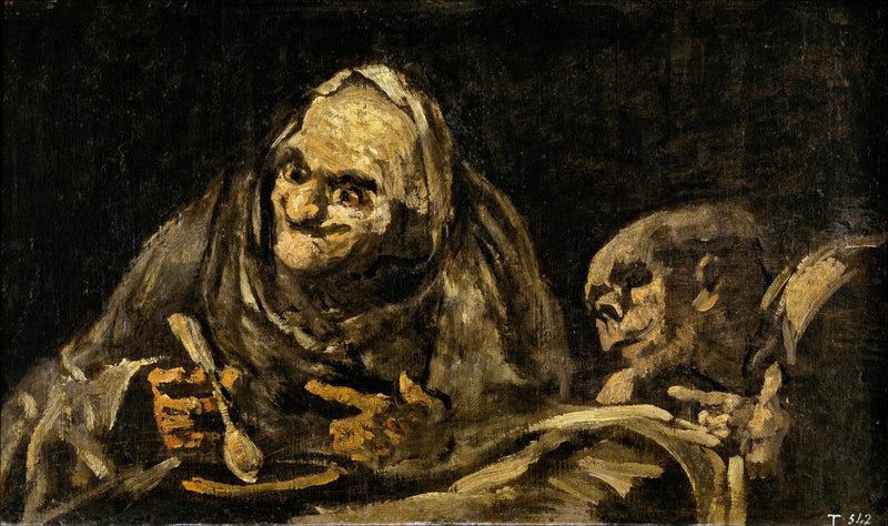 To gamle menn som spiser suppe - Francisco de Goya