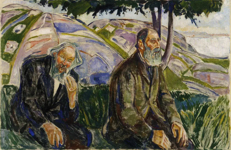 To Gamle Menn - Edvard Munch