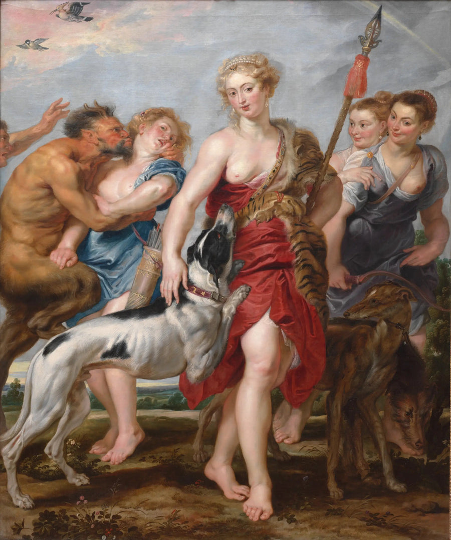 Diana med nymfer, på jakt - Peter Paul Rubens