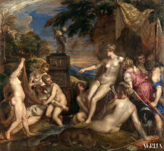 Diana et Callisto - Titien - Reproductions de tableaux et peintures haut de gamme