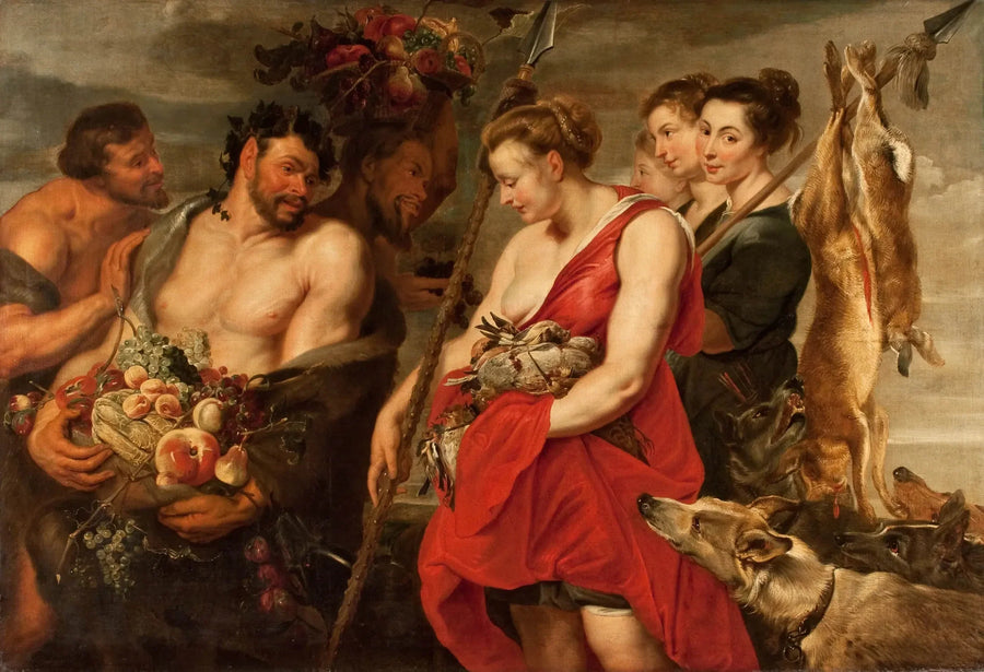 Diana presenterer Pan- og Peter Paul Rubens-kransekoblingen