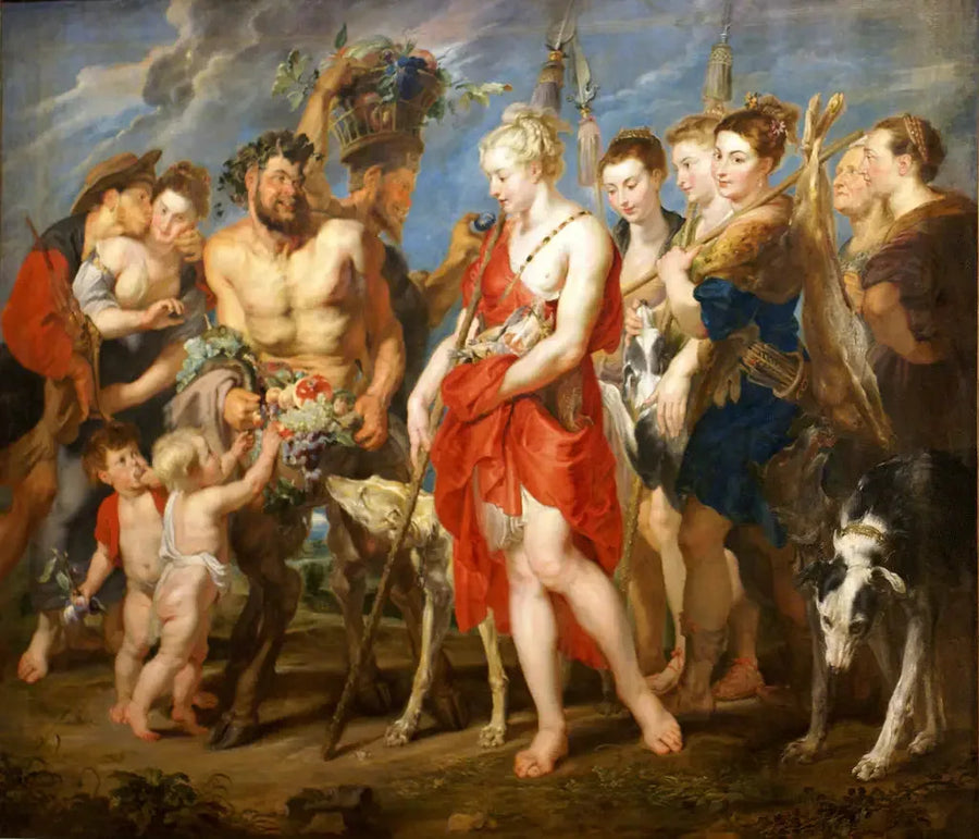 Diana vender tilbake fra jakten - Peter Paul Rubens