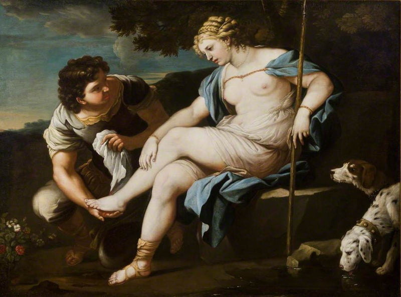 Diana hviler etter jakten - Luca Giordano