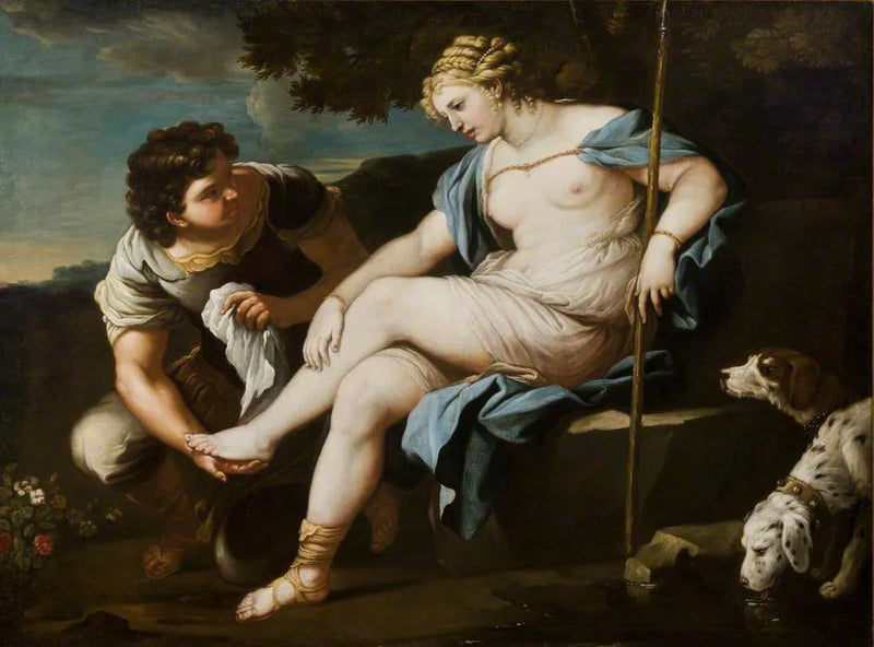 Diana hviler etter jakten - Luca Giordano