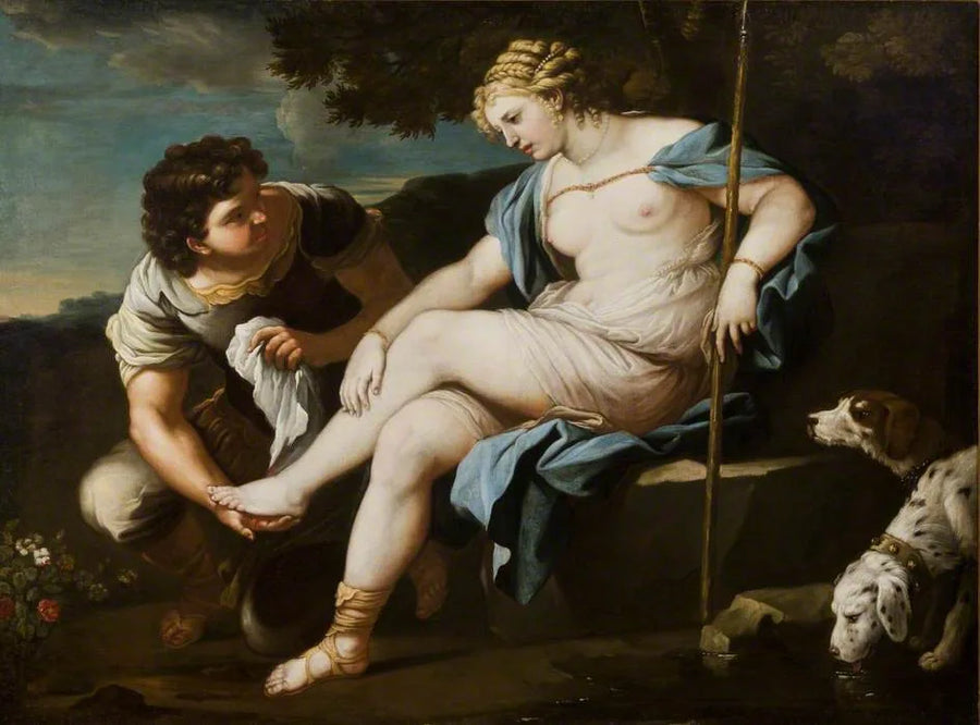 Diana hviler etter jakten - Luca Giordano