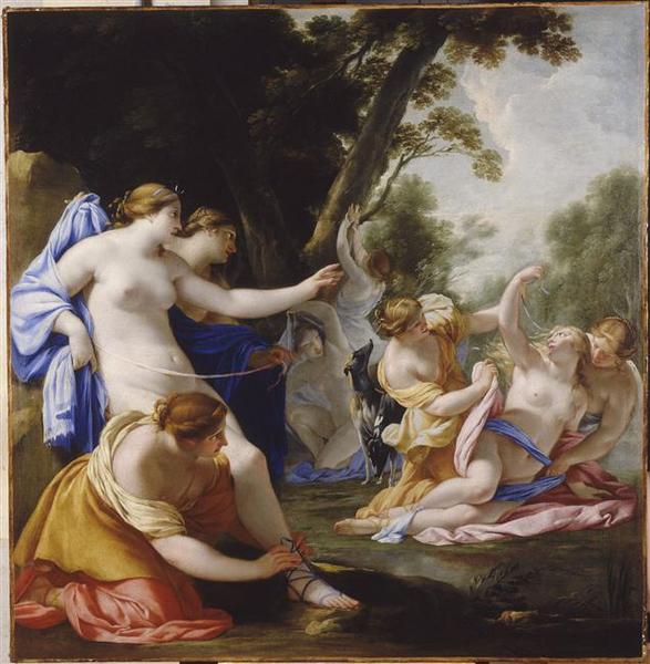 Diane oppdager Callistos graviditet - Eustache Le Sueur