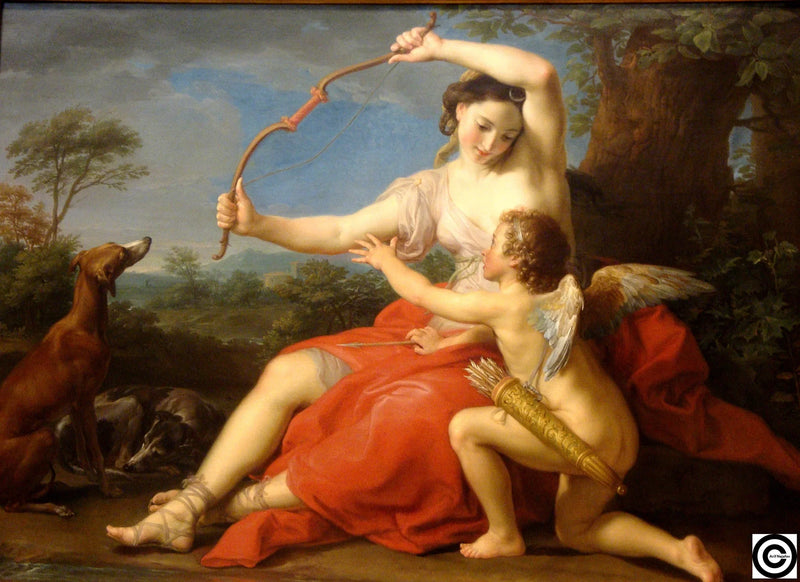 Diane og Cupido - Pompeo Batoni