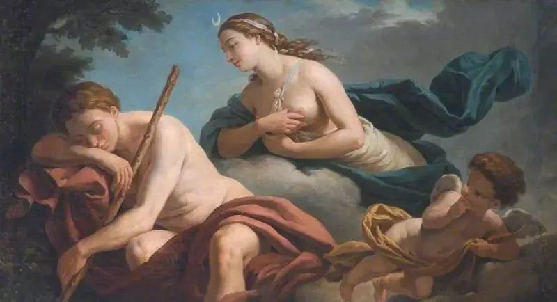 Diane og Endymion, allegori om troskap - Louis Jean François Lagrenée

Source:
Diane et Endymion, allégorie de la fidélité - Louis Jean François Lagrenée