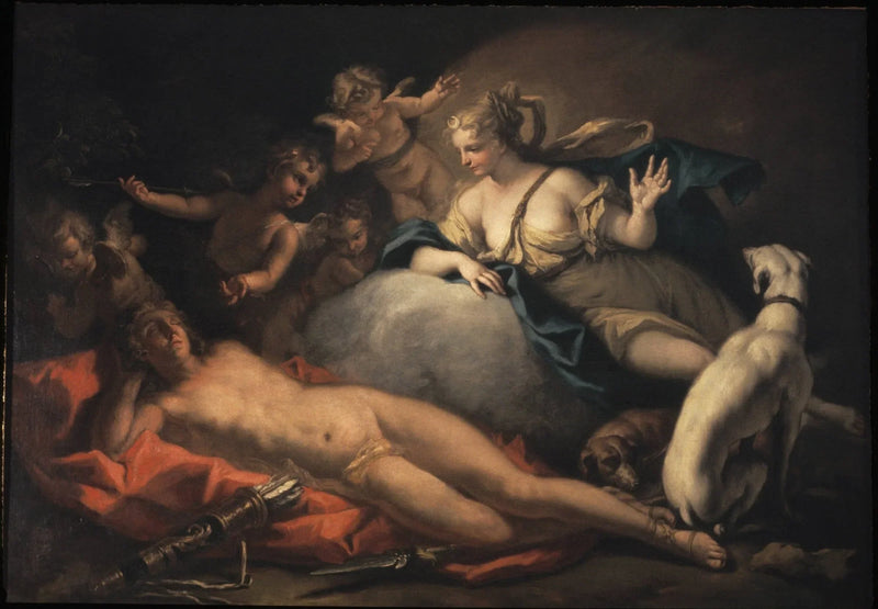 Diane og Endymion - Sebastiano Ricci
