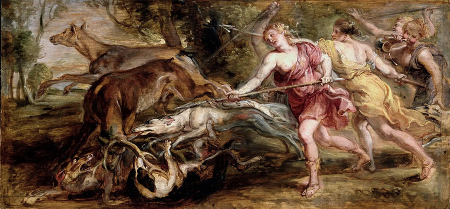 Diane og nymfene jakter - Peter Paul Rubens