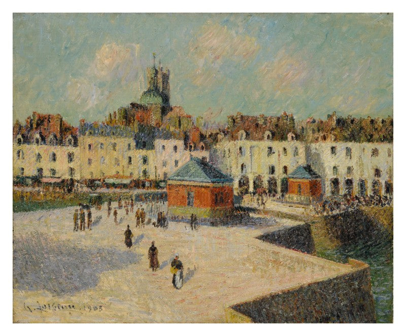 Dieppe, kaiet ved karenget - Gustave Loiseau