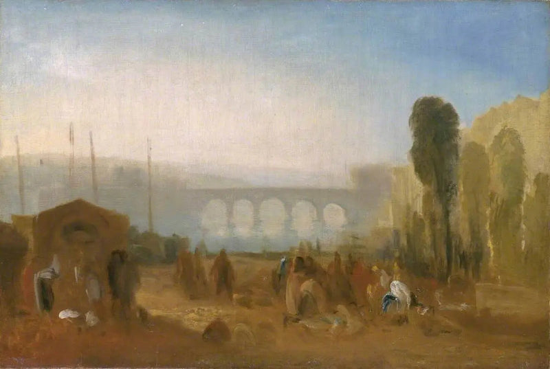 Dieppe: Havnen fra Quai Henri IV - J. M. W. Turner