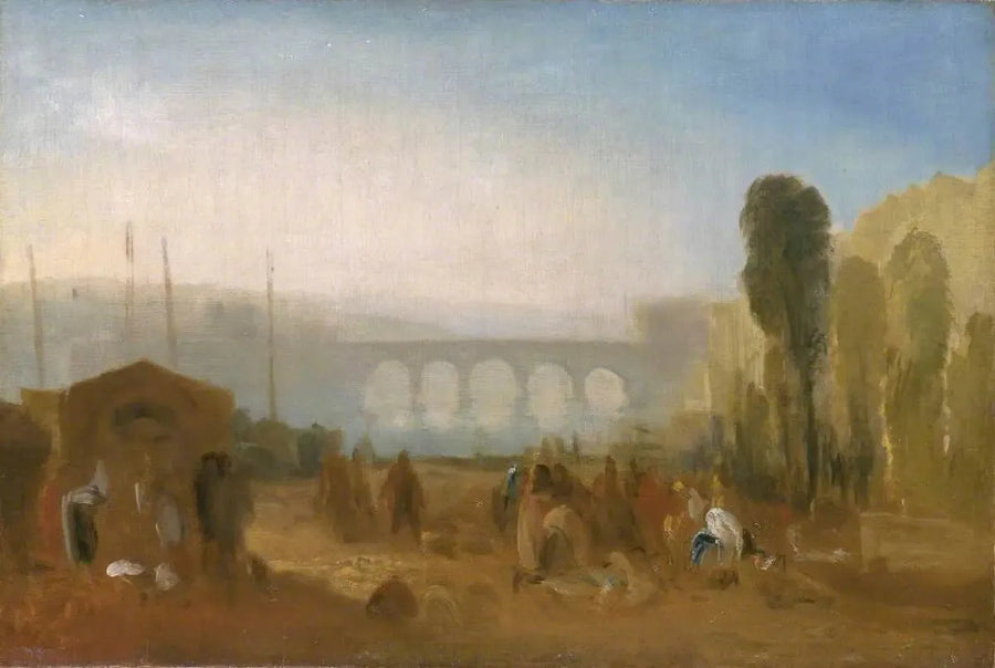 Dieppe: Havnen fra Quai Henri IV - J. M. W. Turner