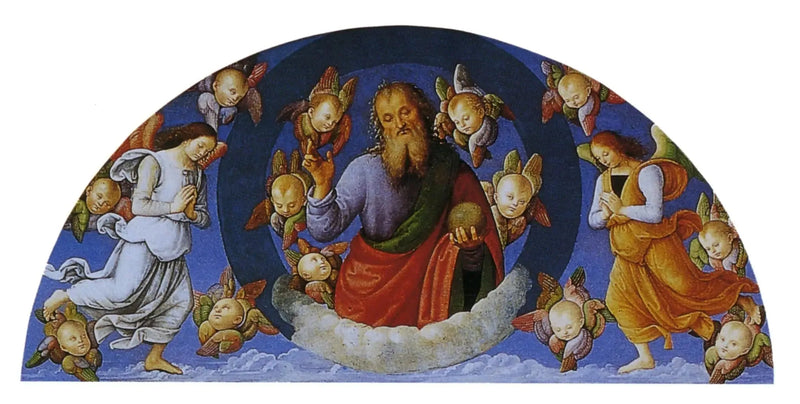 Den velsignende Faderen blant englene - Pietro Perugino