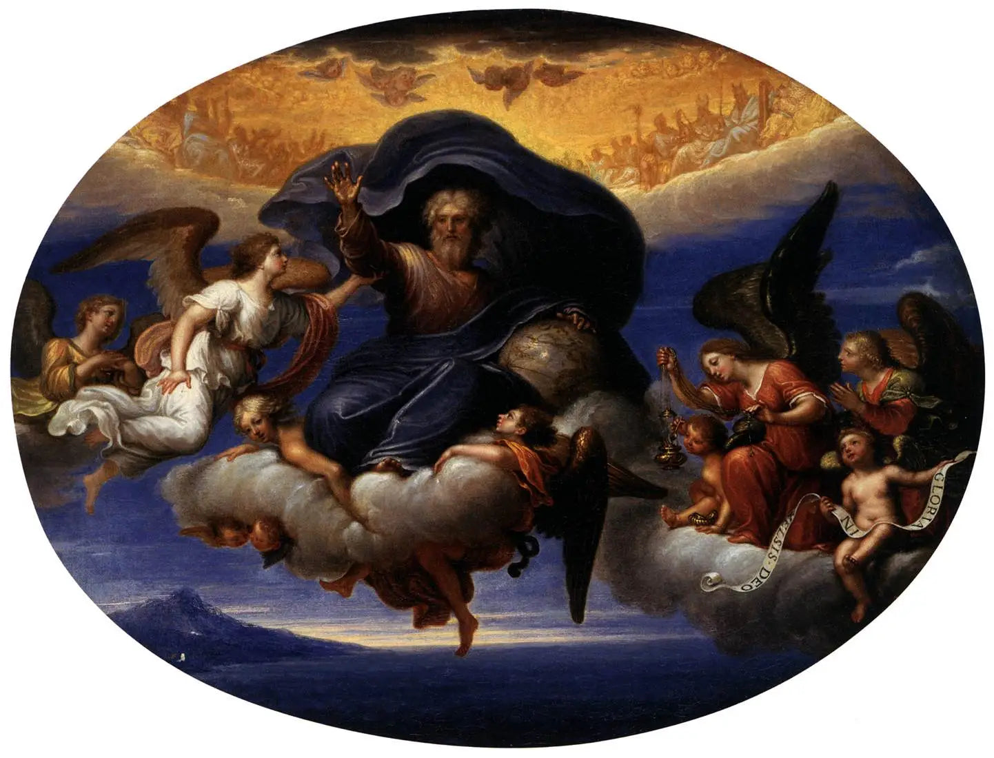 Dieu le Père - Pierre Mignard image 1 reproduction de peinture à l’huile