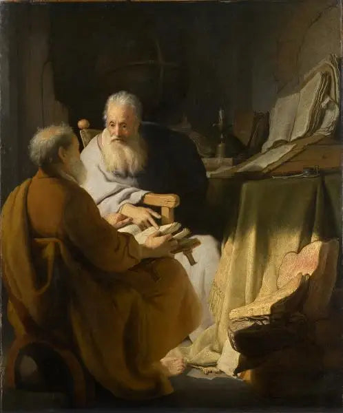 Différend entre deux vieillards - Rembrandt image 1 reproduction d’œuvre d’art à l’huile