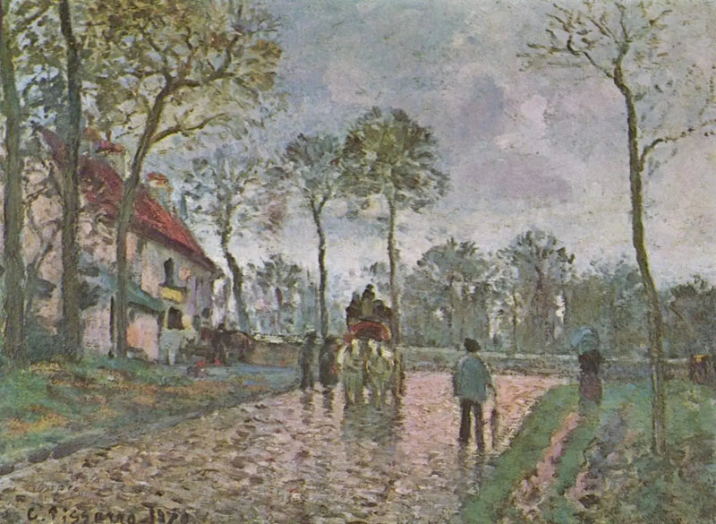 Diligence i Louveciennes - Camille Pissarro