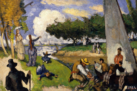 Dimanche après-midi - Paul Cézanne - Reproductions de tableaux et peintures haut de gamme