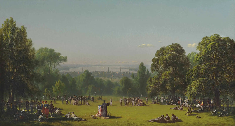 Søndag morgen på leiren til det syvende regimentet - Sanford Robinson Gifford